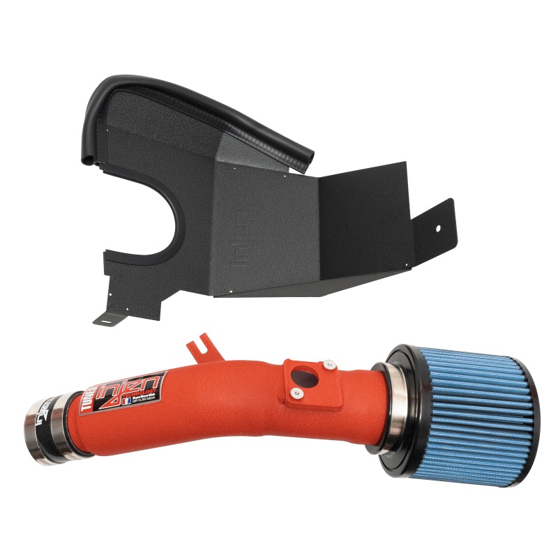 Injen 16-21 Honda Civic 1.5L 4 Cyl. Wrinkle Red Short Ram Intake-Cold Air Intakes-Grocery Getter Performance