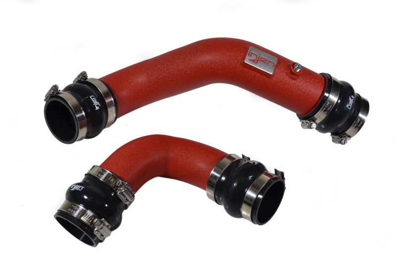 Injen 17-19 Honda Civic Type-R Aluminum Intercooler Piping Kit - Wrinkle Red-Intercooler Pipe Kits-Grocery Getter Performance
