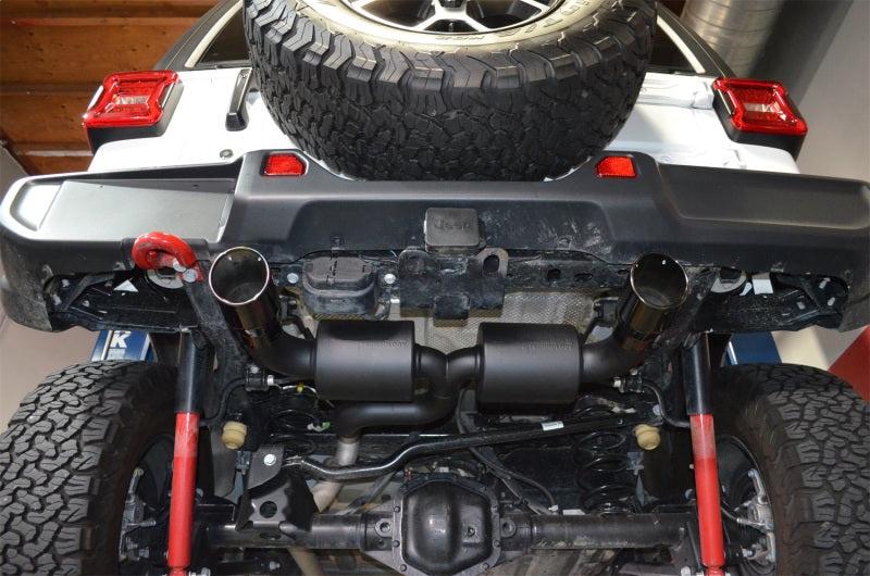 Injen 18-20 Jeep Wrangler JL L4-2.0L Turbo / V6-3.6L SS Axle-back Exhaust - Black-Axle Back-Grocery Getter Performance