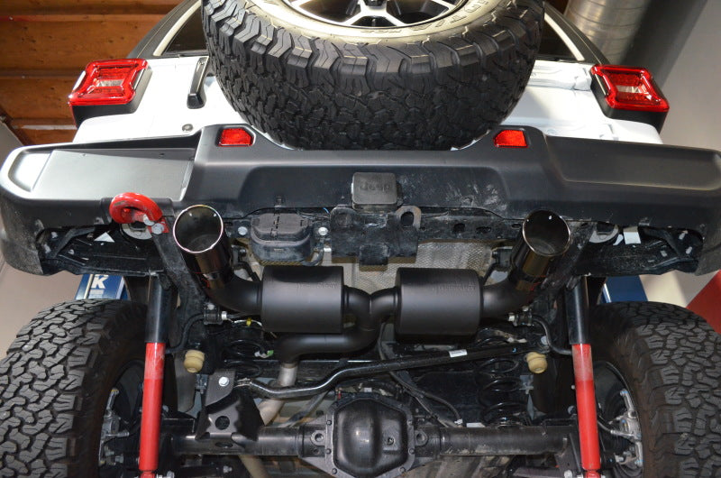 Injen 18-20 Jeep Wrangler JL L4-2.0L Turbo / V6-3.6L SS Axle-back Exhaust - Black-Axle Back-Grocery Getter Performance