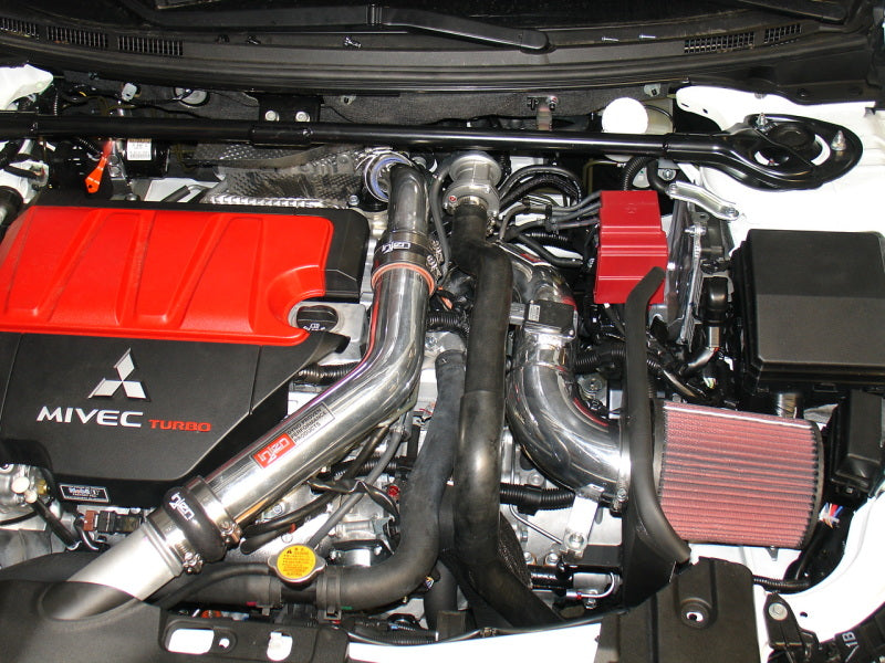 Injen 2008-14 Mitsubishi Evo X 2.0L 4Cyl Polished Short Ram Intake-Cold Air Intakes-Grocery Getter Performance