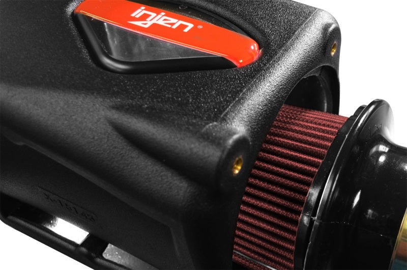 Injen 2018+ Jeep Wrangler JL V6-3.6L Wrinkle Black Oiled Power-Flow Air Intake System-Cold Air Intakes-Grocery Getter Performance