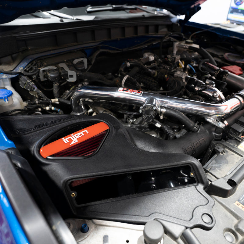 Injen 2021-2022 Ford Bronco V6-2.7L Twin Turbo Evolution Intake (Oiled)-Cold Air Intakes-Grocery Getter Performance