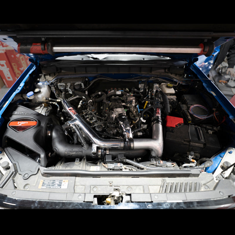 Injen 2021-2022 Ford Bronco V6-2.7L Twin Turbo Evolution Intake (Oiled)-Cold Air Intakes-Grocery Getter Performance