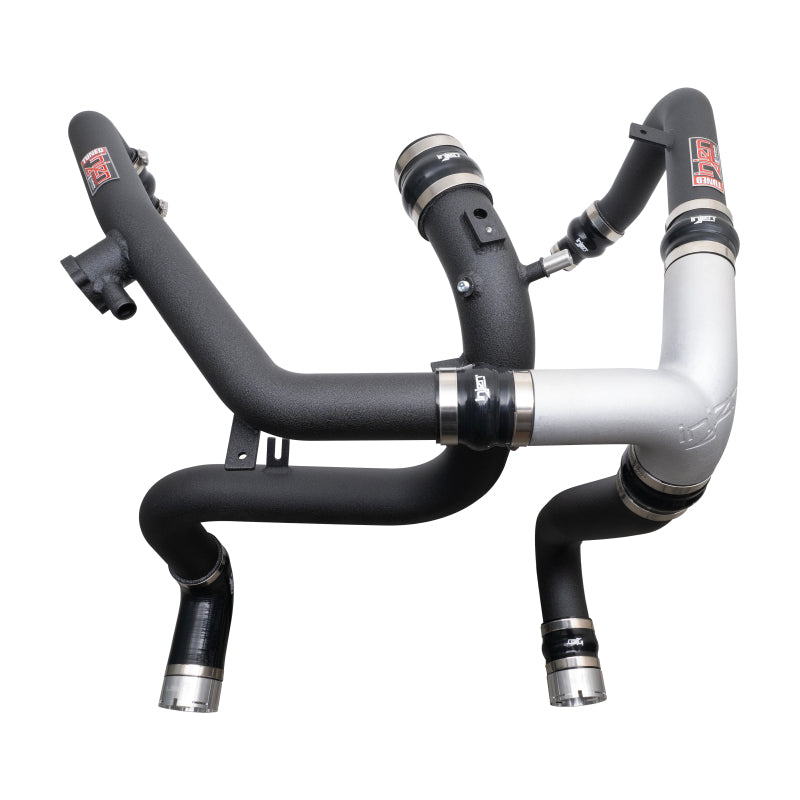 Injen 21-23 Ford Bronco 2.7L V6 (TT) EcoBoost SES Intercooler Pipes - Wrinkle Black-Intercooler Pipe Kits-Grocery Getter Performance