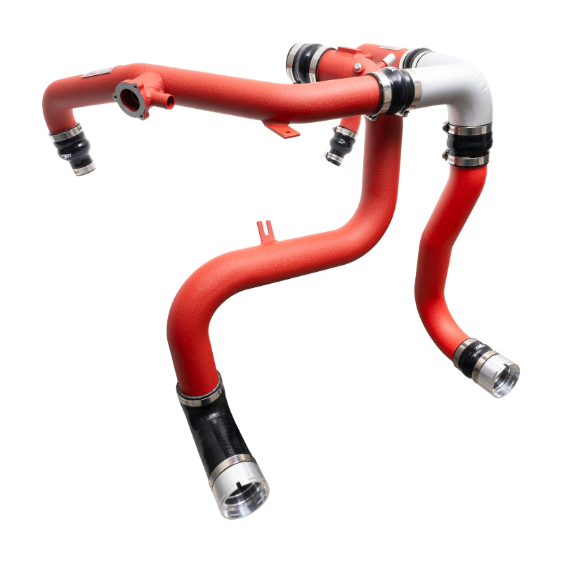 Injen 21-23 Ford Bronco 2.7L V6 (TT) EcoBoost SES Intercooler Pipes - Wrinkle Red-Intercooler Pipe Kits-Grocery Getter Performance