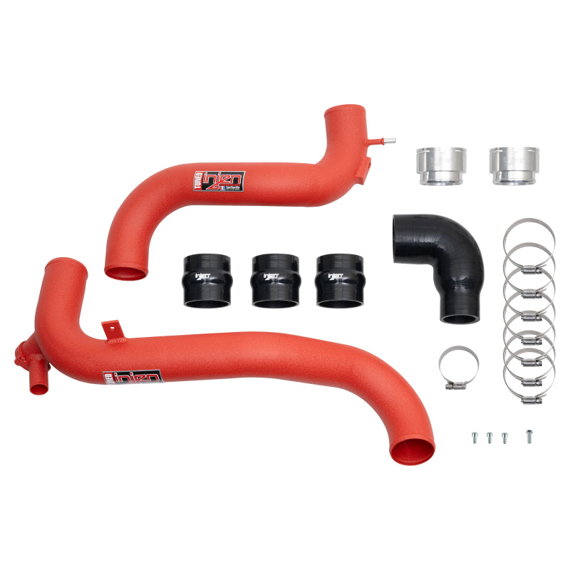 Injen 21-23 Ford Bronco L4-2.3L Turbo EcoBoost SES Intercooler Pipes Wrinkle Red-Intercooler Pipe Kits-Grocery Getter Performance