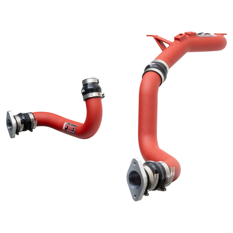 Injen 22-23 Honda/Acura Civic/Si/Integra 1.5L Turbo Aluminum Intercooler Pipe Kit - Wrinkle Red-Intercooler Pipe Kits-Grocery Getter Performance