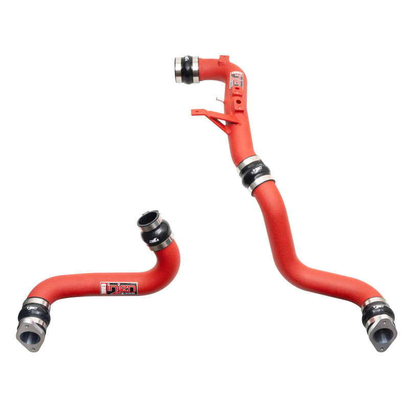 Injen 22-23 Honda/Acura Civic/Si/Integra 1.5L Turbo Aluminum Intercooler Pipe Kit - Wrinkle Red-Intercooler Pipe Kits-Grocery Getter Performance