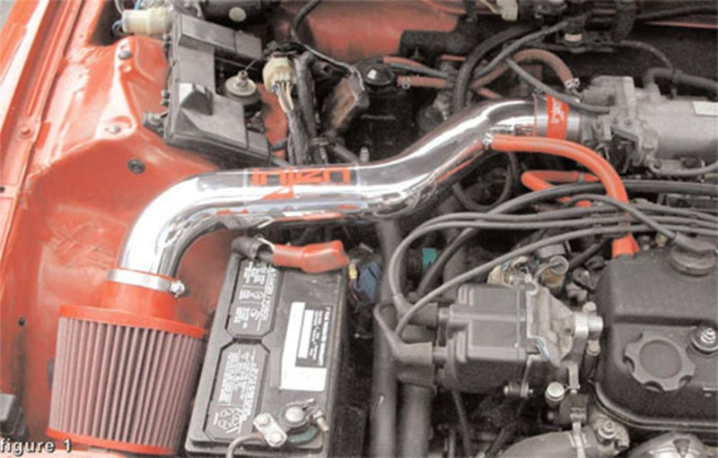 Injen 88-91 Civic Ex Si CRX Si Polished Short Ram Intake-Cold Air Intakes-Grocery Getter Performance