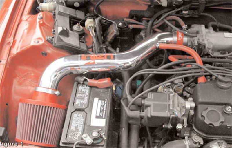 Injen 88-91 Civic Ex Si CRX Si Polished Short Ram Intake-Cold Air Intakes-Grocery Getter Performance