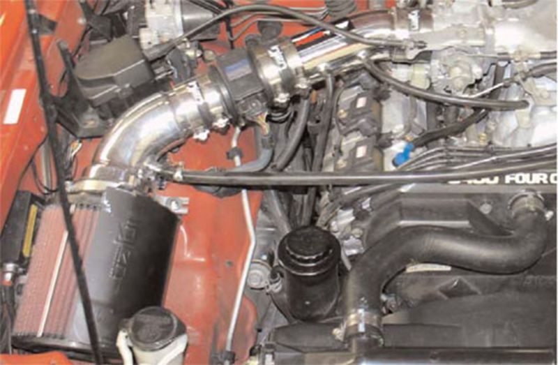 Injen 96-98 4Runner / Tacoma 3.4L V6 only Wrinkle Black Power-Flow Air Intake System-Cold Air Intakes-Grocery Getter Performance