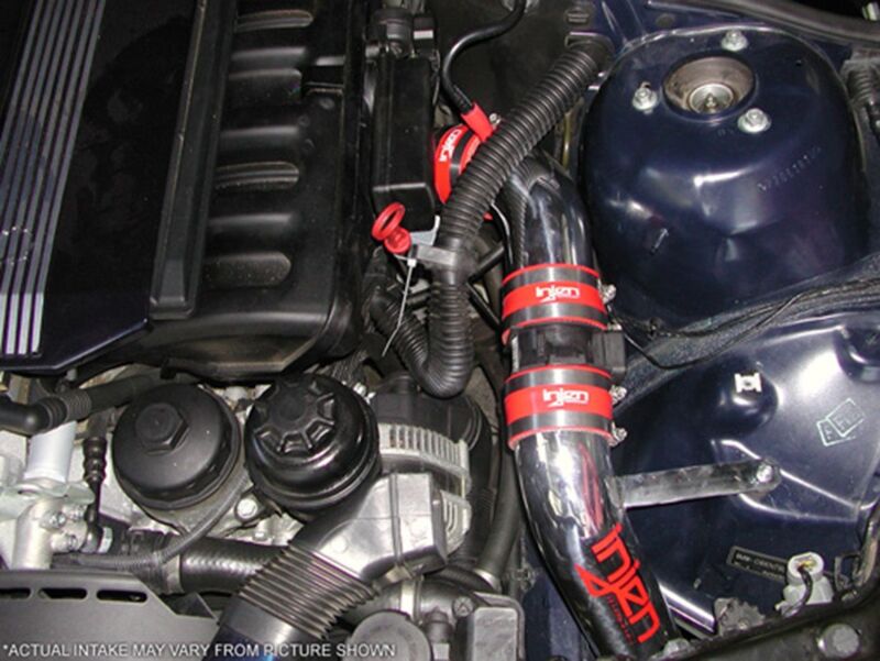 Injen 99-00 323 E46 2.5L 99-00 328 E46 2.8L 2001 325 2.5L Polished Cold Air Intake-Cold Air Intakes-Grocery Getter Performance