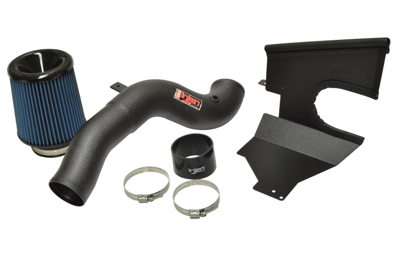 Injen16-18 Ford Focus RS Wrinkle Black Cold Air Intake-Cold Air Intakes-Grocery Getter Performance