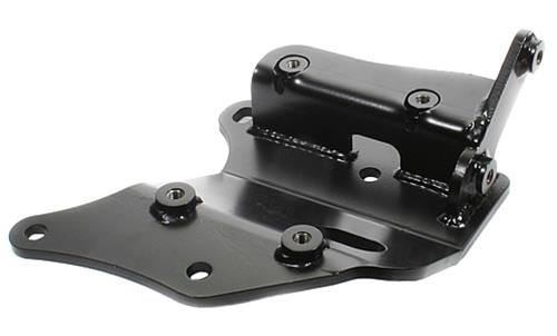Innovative 88-91 Civic /CRX B-Series Black Steel Conversion AC Bracket (D-Series Sanden Compressor)-Brackets-Grocery Getter Performance