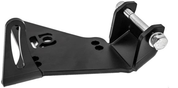 Innovative N/A H-Series Black Steel H22 Alternator Relocation Bracket-Brackets-Grocery Getter Performance