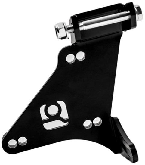 Innovative N/A H-Series Black Steel H22 Alternator Relocation Bracket-Brackets-Grocery Getter Performance