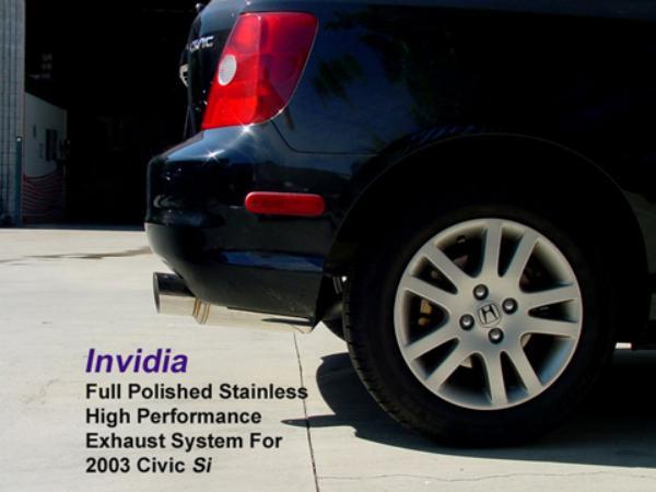 Invidia 02+ Honda Civic Si 3 Door (101mm tip) Cat- Back Exhaust-Catback-Grocery Getter Performance