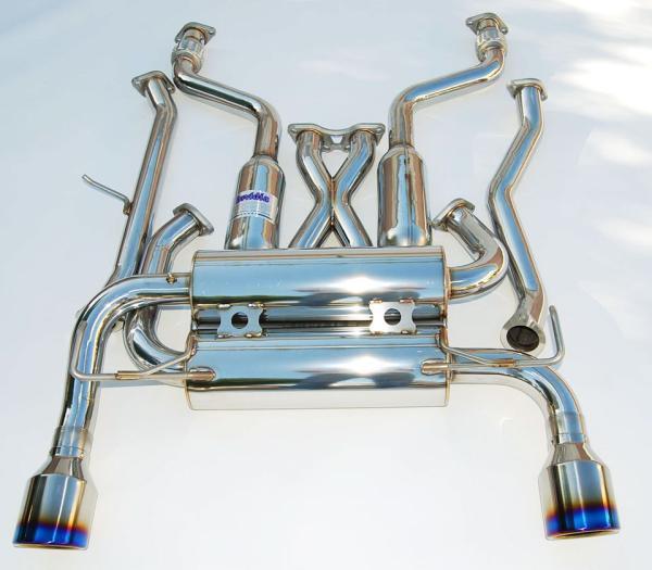 Invidia 07+ Infiniti G37 Coupe Gemini Single Layer Titanium Tip Cat-back Exhaust-Catback-Grocery Getter Performance