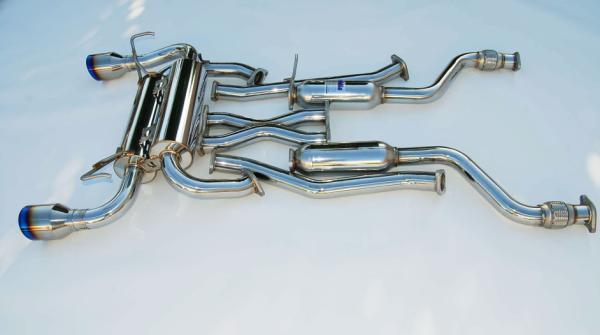 Invidia 09+ 370Z Gemini Rolled Titanium Tip Cat-back Exhaust-Catback-Grocery Getter Performance