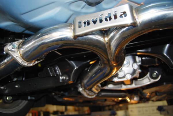 Invidia 15+ Subaru WRX/STI 4Dr Q300 Twin Outlet Rolled Titanium Burnt Quad Tip Cat-Back Exhaust-Catback-Grocery Getter Performance