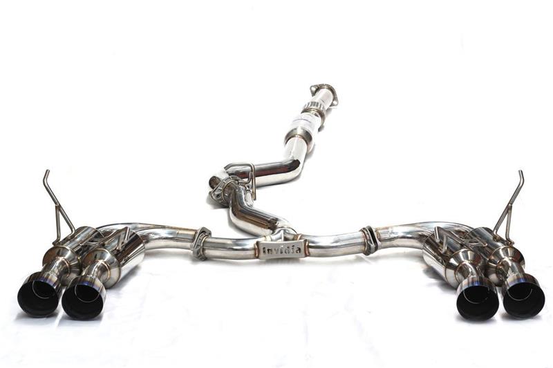 Invidia 2015+ Subaru WRX / STI Gemini/R400 Single Layer Quad Stainless Steel Tip Cat-Back Exhaust-Catback-Grocery Getter Performance