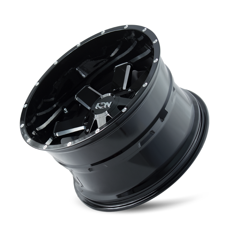 ION Type 141 20x9 / 5x127 BP / 0mm Offset / 87mm Hub Gloss Black Milled Wheel-Wheels - Cast-Grocery Getter Performance
