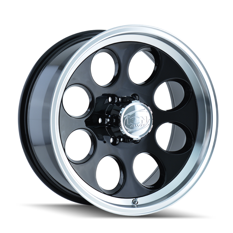 ION Type 171 15x8 / 5x114.3 BP / -27mm Offset / 83.82mm Hub Black/Machined Wheel-Wheels - Cast-Grocery Getter Performance