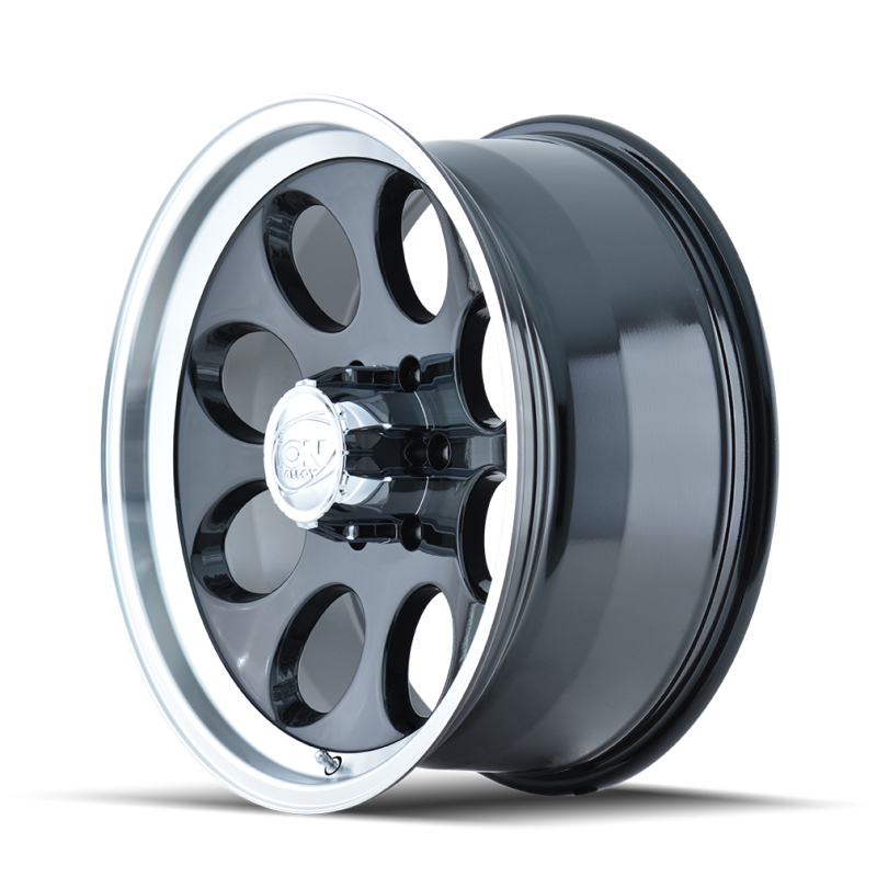 ION Type 171 16x8 / 5x114.3 BP / -5mm Offset / 83.82mm Hub Black/Machined Wheel-Wheels - Cast-Grocery Getter Performance