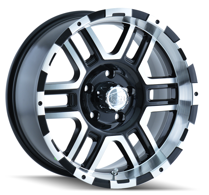 ION Type 179 16x8 / 5x114.3 BP / 10mm Offset / 83.82mm Hub Black/Machined Wheel-Wheels - Cast-Grocery Getter Performance