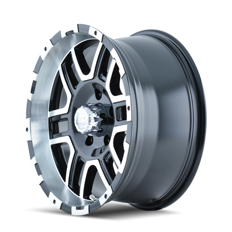 ION Type 179 16x8 / 6x114.3 BP / 10mm Offset / 83.82mm Hub Black/Machined Wheel-Wheels - Cast-Grocery Getter Performance