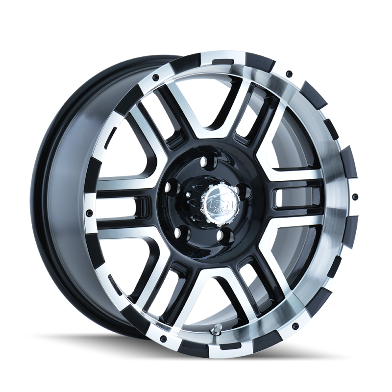 ION Type 179 16x8 / 6x139.7 BP / 10mm Offset / 106mm Hub Black/Machined Wheel-Wheels - Cast-Grocery Getter Performance