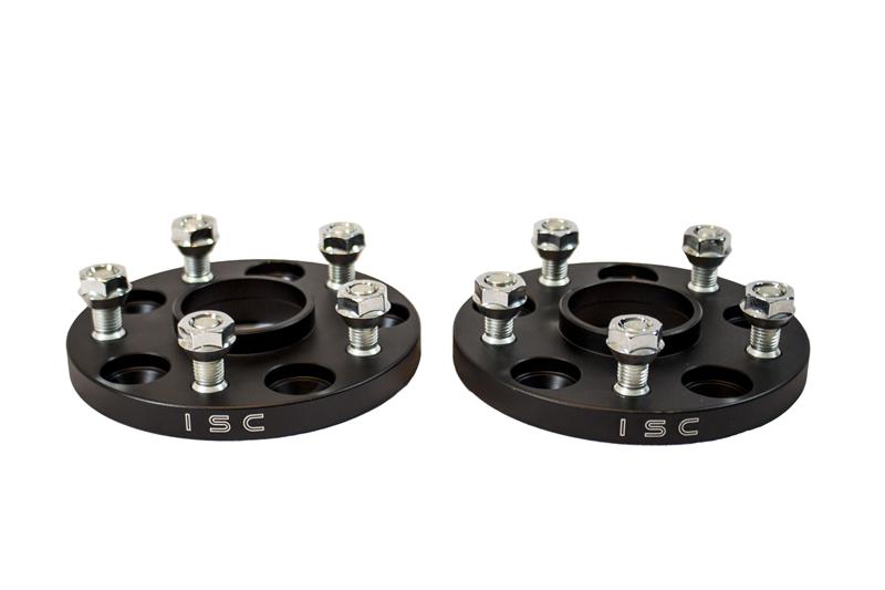 ISC Suspension Nissan 5x114.3 Hub Centric (66 Hub Bore) Wheel Spacers 15mm Black (Pair)-Wheel Spacers & Adapters-Grocery Getter Performance