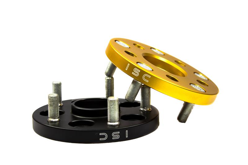 ISC Suspension Nissan 5x114.3 Hub Centric (66 Hub Bore) Wheel Spacers 15mm Black (Pair)-Wheel Spacers & Adapters-Grocery Getter Performance