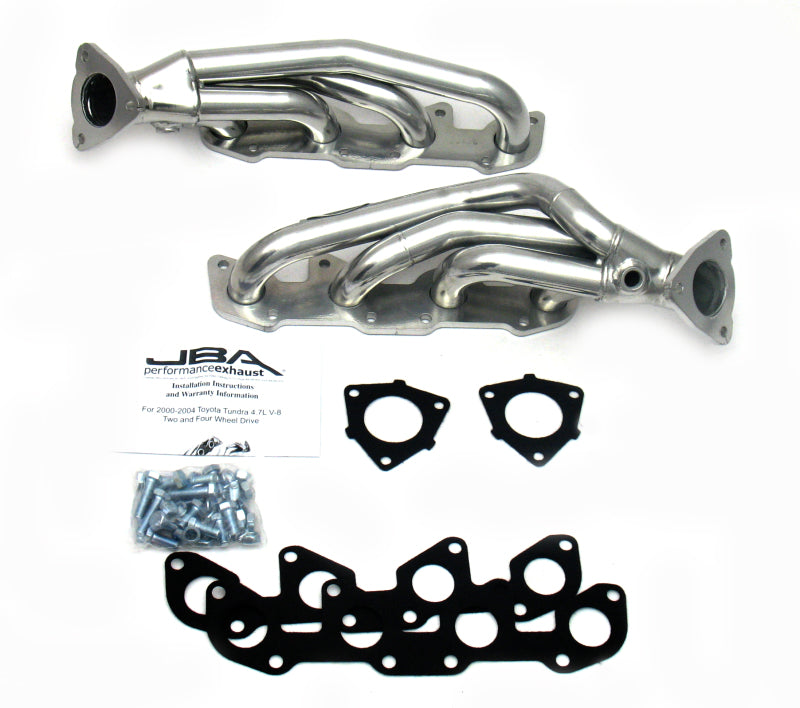 JBA 00-04 Toyota 4.7L V8 1-1/2in Primary Silver Ctd Cat4Ward Header-Headers & Manifolds-Grocery Getter Performance
