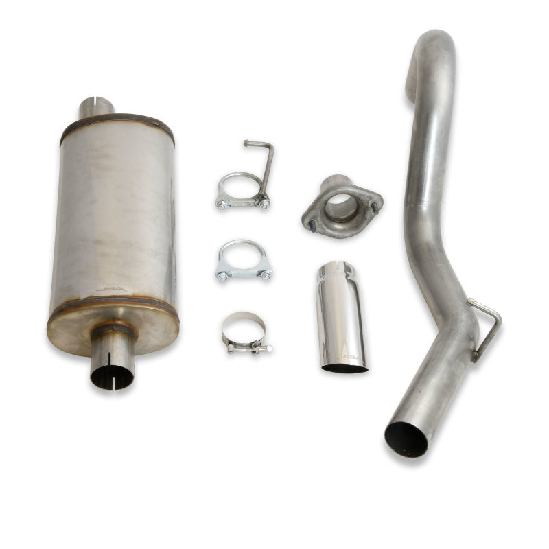 JBA 00-06 Jeep Wrangler TJ 2.5L/4.0L 304SS Single Rear Exit Cat-Back Exhaust-Catback-Grocery Getter Performance