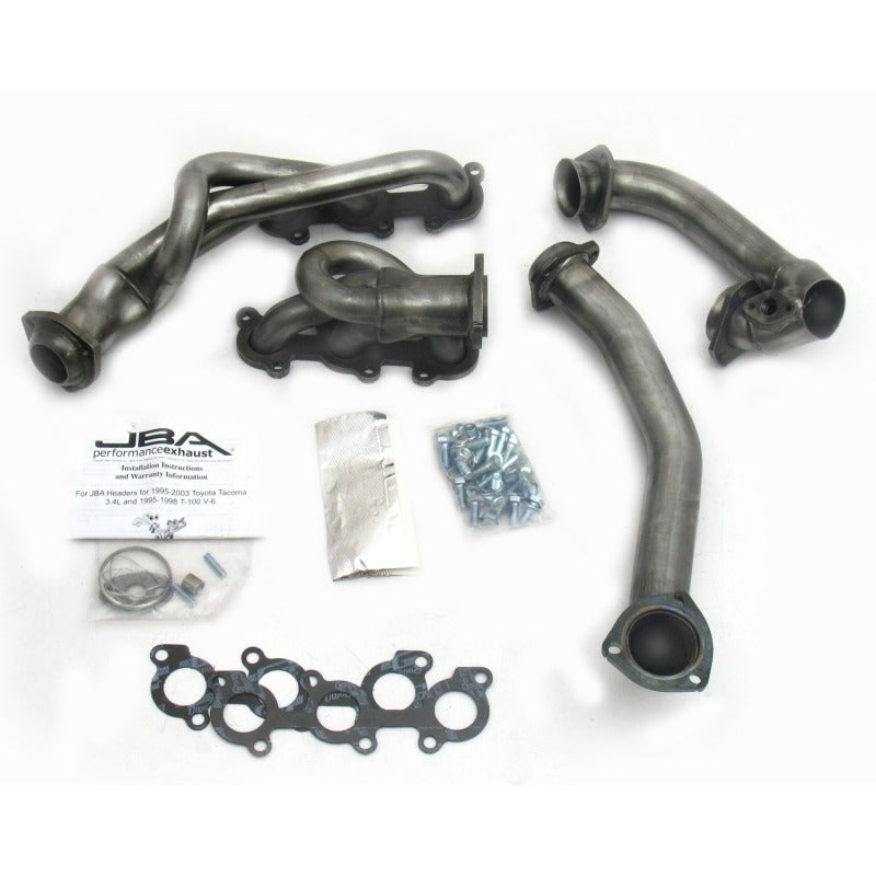 JBA 01-04 Toyota 3.4L V6 w/o EGR 1-1/2in Primary Raw 409SS Cat4Ward Header-Headers & Manifolds-Grocery Getter Performance