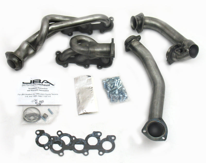 JBA 01-04 Toyota 3.4L V6 w/o EGR 1-1/2in Primary Raw 409SS Cat4Ward Header-Headers & Manifolds-Grocery Getter Performance