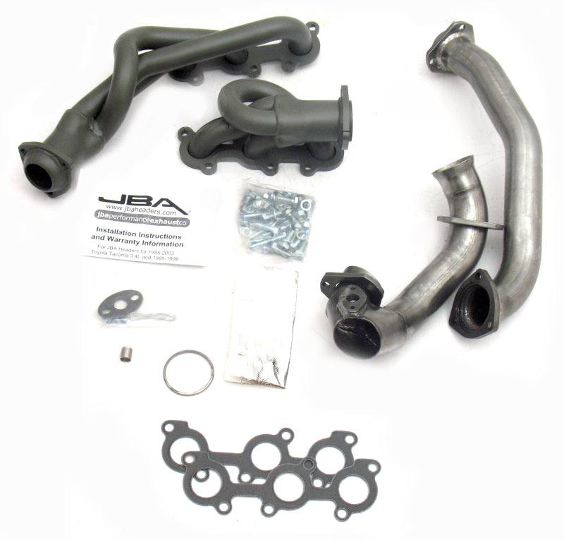 JBA 01-04 Toyota 3.4L V6 w/o EGR 1-1/2in Primary Ti Ctd Cat4Ward Header-Headers & Manifolds-Grocery Getter Performance