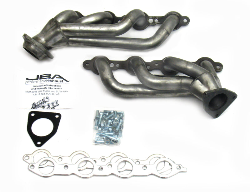 JBA 02-13 GM Truck 4.8L/5.3L LS Raw 409 Cat4Ward Header-Headers & Manifolds-Grocery Getter Performance