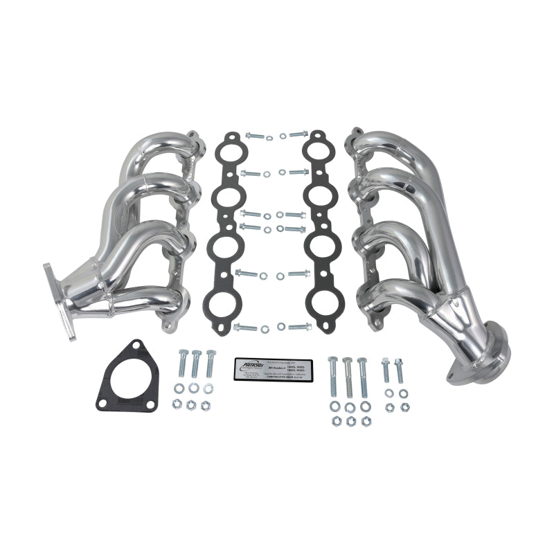JBA 02-13 GM Truck 4.8L/5.3L LS Silver Ctd Cat4Ward Header-Headers & Manifolds-Grocery Getter Performance