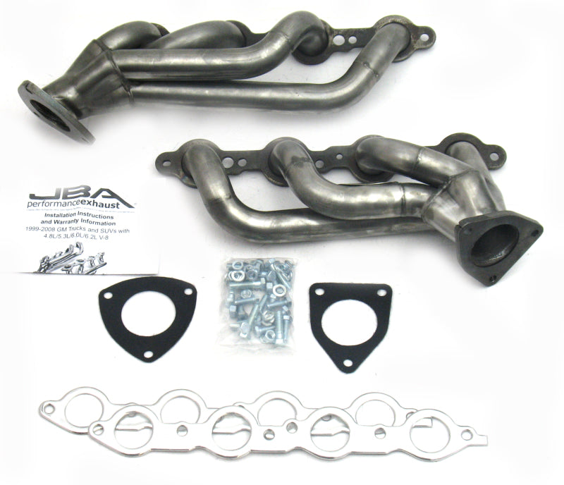 JBA 03-06 GM Truck 6.0L LS w/o EGR 1-5/8in Primary Raw 409SS Cat4Ward Header-Headers & Manifolds-Grocery Getter Performance