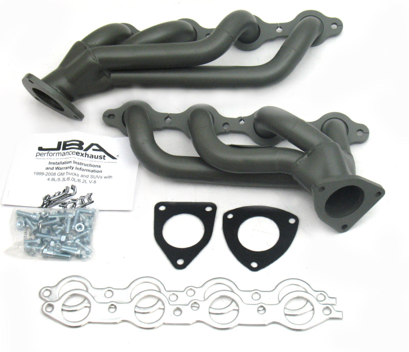 JBA 03-06 GM Truck 6.0L LS w/o EGR 1-5/8in Primary Ti Ctd Cat4Ward Header-Headers & Manifolds-Grocery Getter Performance