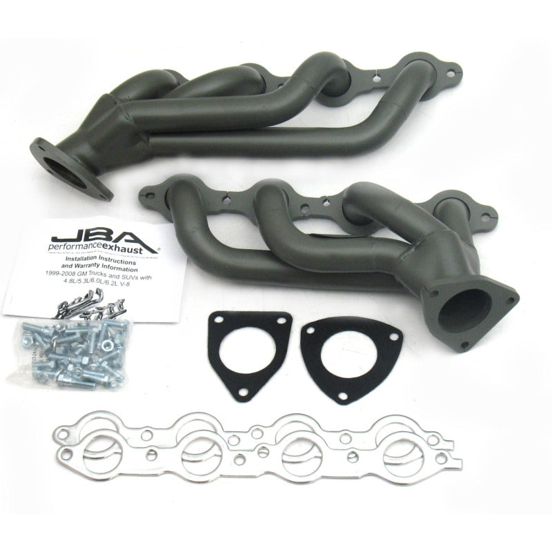 JBA 03-06 GM Truck 6.0L LS w/o EGR 1-5/8in Primary Ti Ctd Cat4Ward Header-Headers & Manifolds-Grocery Getter Performance