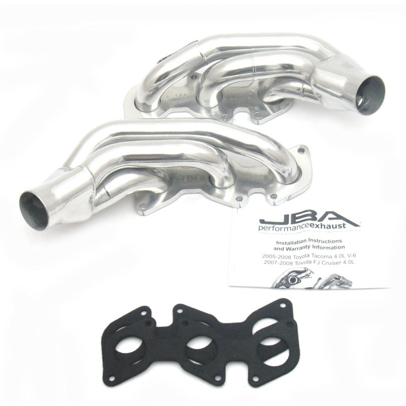 JBA 03-09 Toyota 4.0L V6 w/o A.I.R. 1-1/2in Primary Silver Ctd Cat4Ward Header-Headers & Manifolds-Grocery Getter Performance