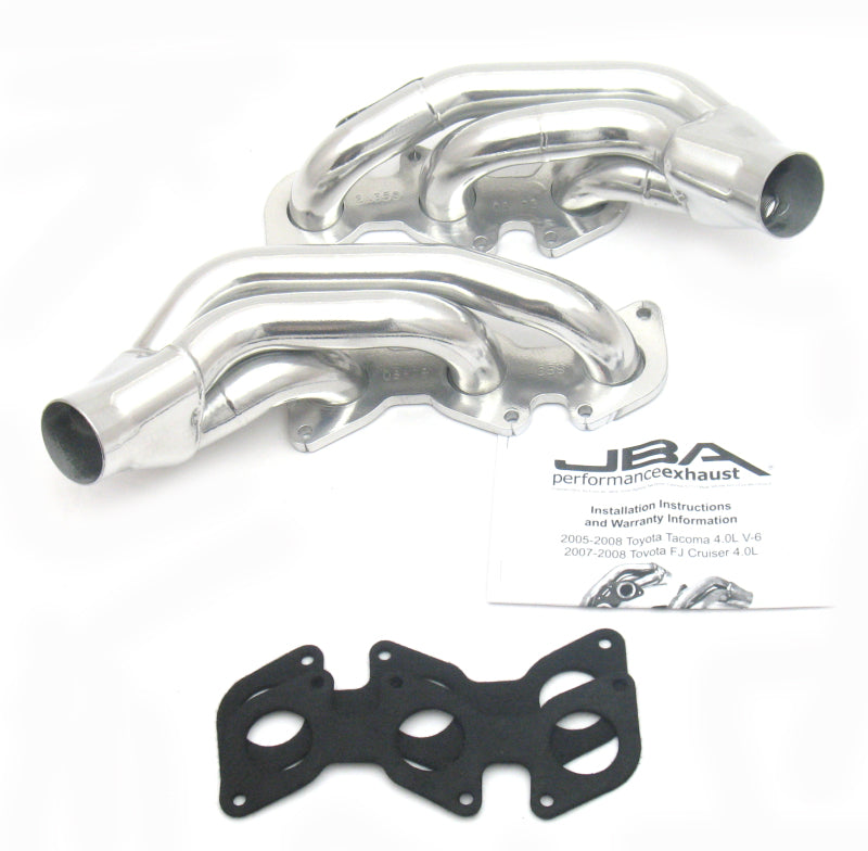 JBA 03-09 Toyota 4.0L V6 w/o A.I.R. 1-1/2in Primary Silver Ctd Cat4Ward Header-Headers & Manifolds-Grocery Getter Performance