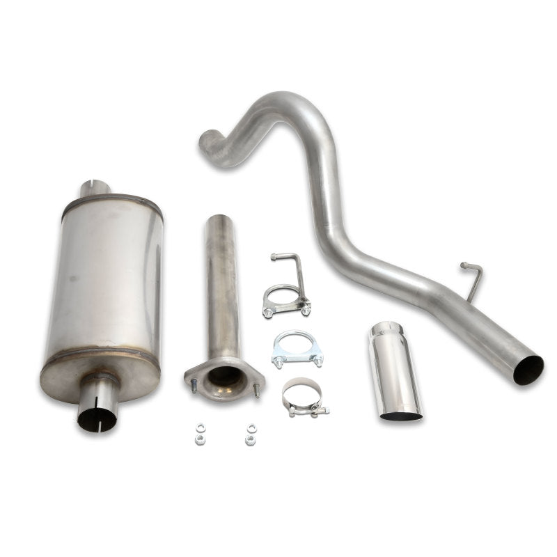 JBA 04-06 Jeep Wrangler LJ 2.4L/4.0L 304SS Single Rear Exit Cat-Back Exhaust-Catback-Grocery Getter Performance