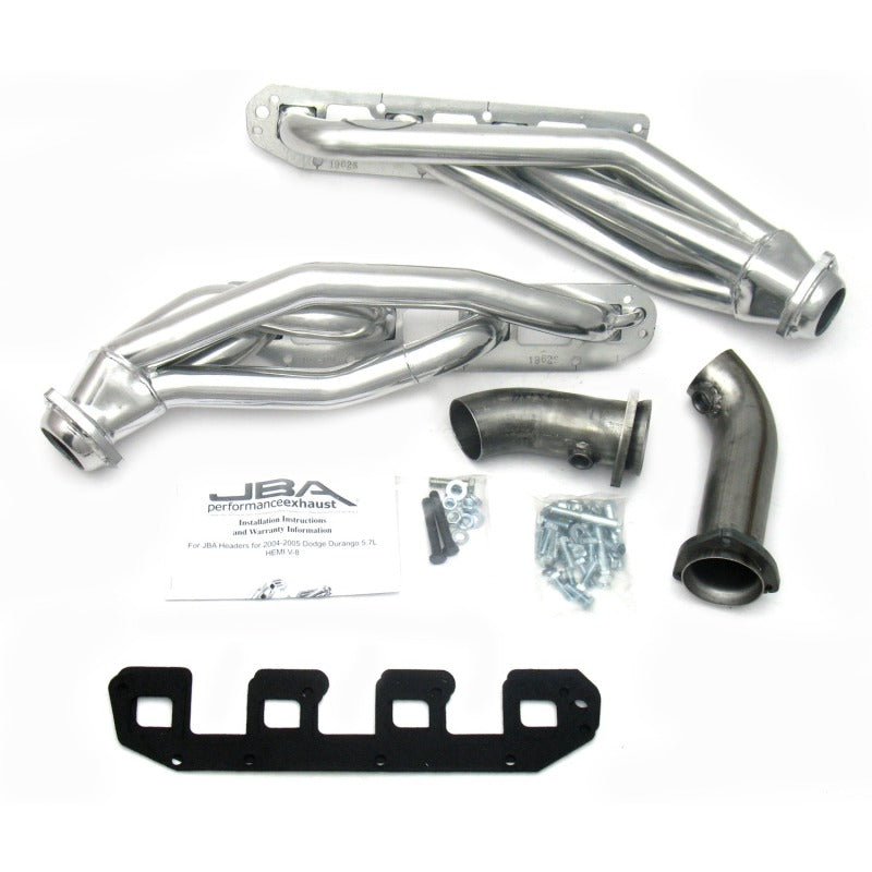 JBA 04-08 Dodge Durango 5.7L HEMI 1-5/8in Primary Silver Ctd Cat4Ward Header-Headers & Manifolds-Grocery Getter Performance
