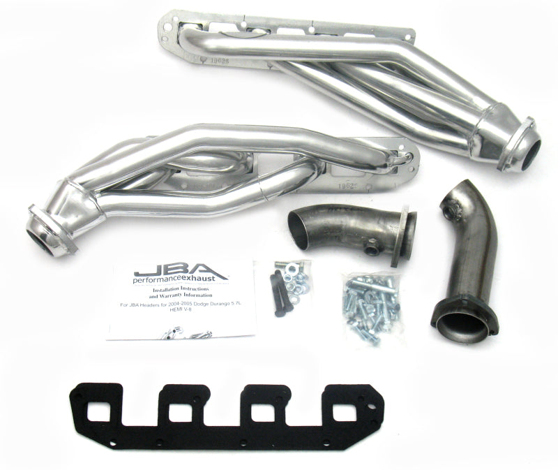 JBA 04-08 Dodge Durango 5.7L HEMI 1-5/8in Primary Silver Ctd Cat4Ward Header-Headers & Manifolds-Grocery Getter Performance