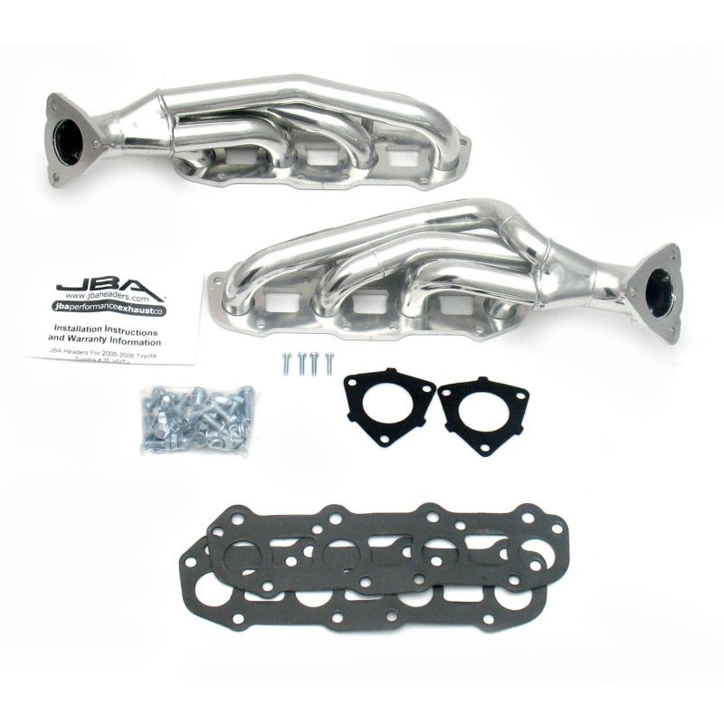 JBA 05-07 Toyota 4.7L V8 1-1/2in Primary Silver Ctd Cat4Ward Header-Headers & Manifolds-Grocery Getter Performance